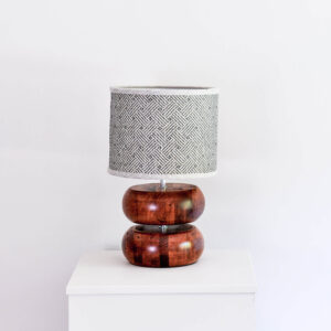 Double Ring Wooden Lamp
