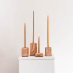 Wooden Candle Holders