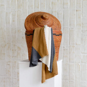 Grey, Wheat and Natural Throw